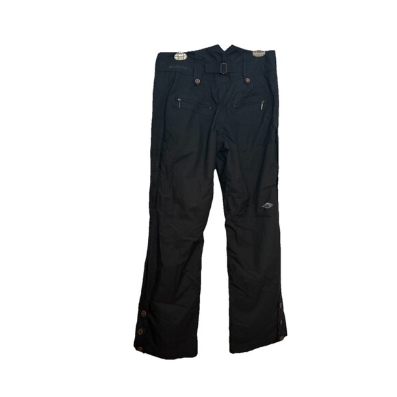Columbia Snow Pants Womens Small (actual 33x30) Black Hi-Rise Flat Front Button - Picture 6 of 9